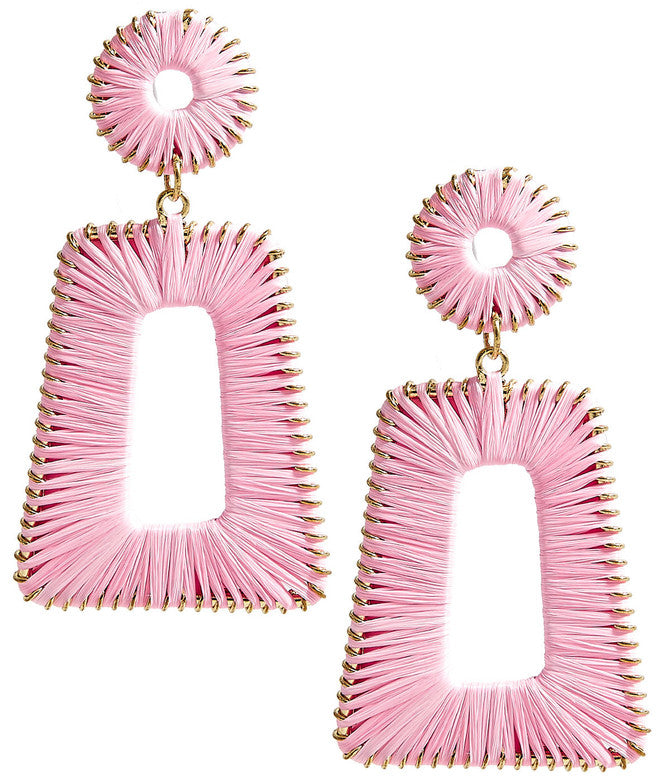 LISI LERCH COTTON CANDY JORDAN RAFFIA EARRING