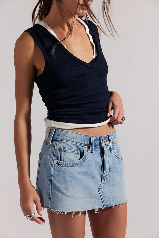 IT'S ALL RIGHT LAINEY LOW RISE MINI SKIRT