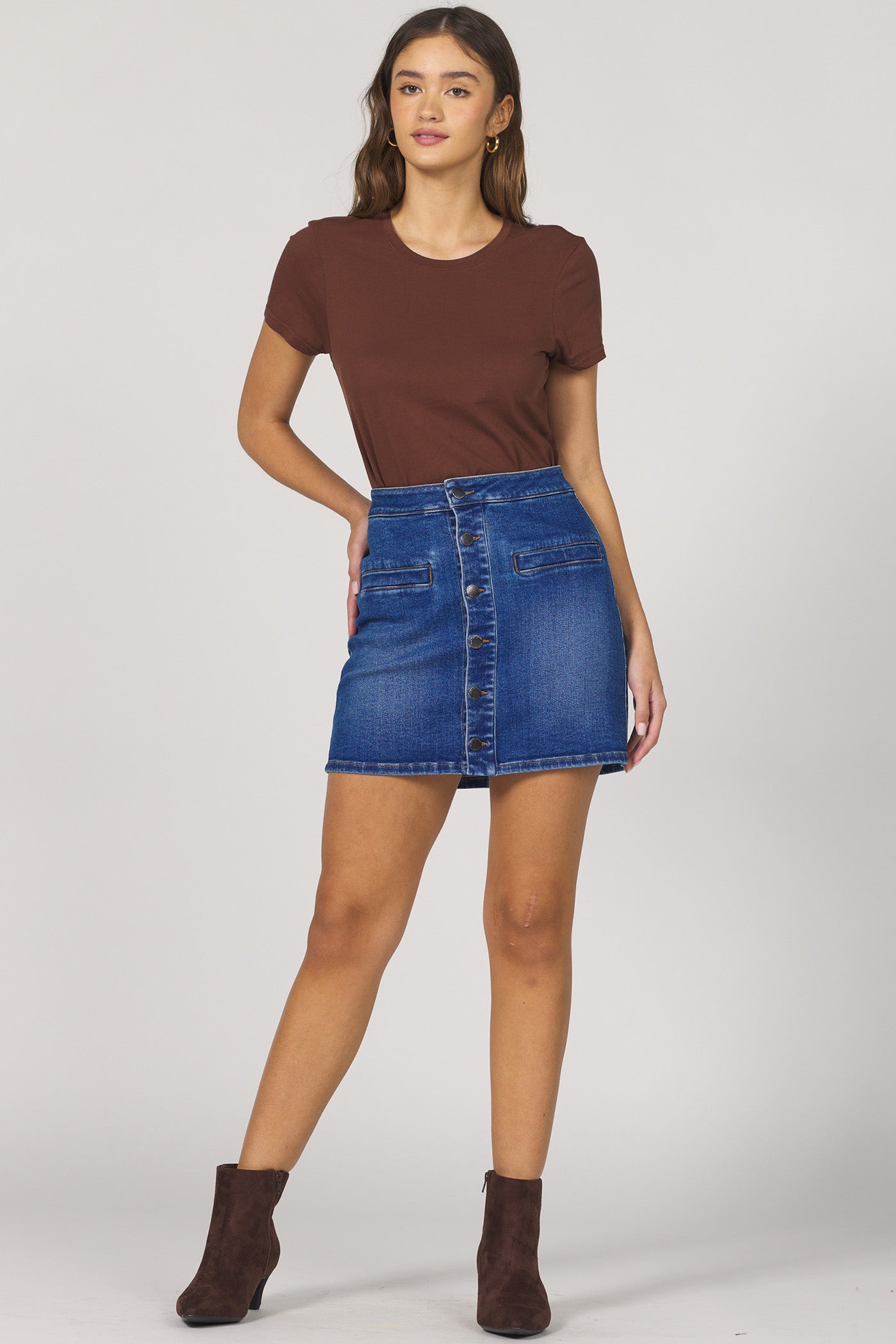 DENIM QUINN SKIRT