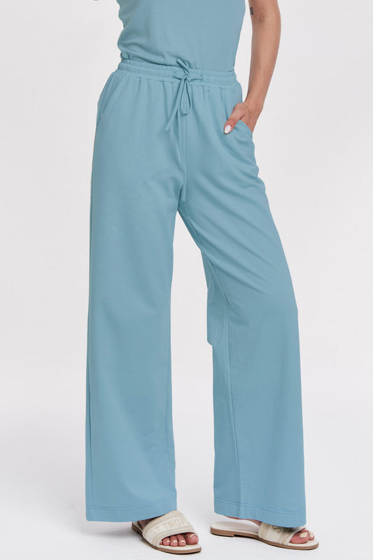 MILKY BLUE ZAHARA PANTS