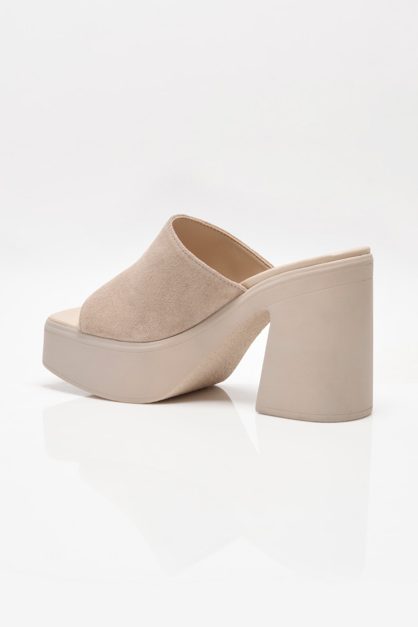 DIAMOND SUEDE ZOE PLATFORM HEELS