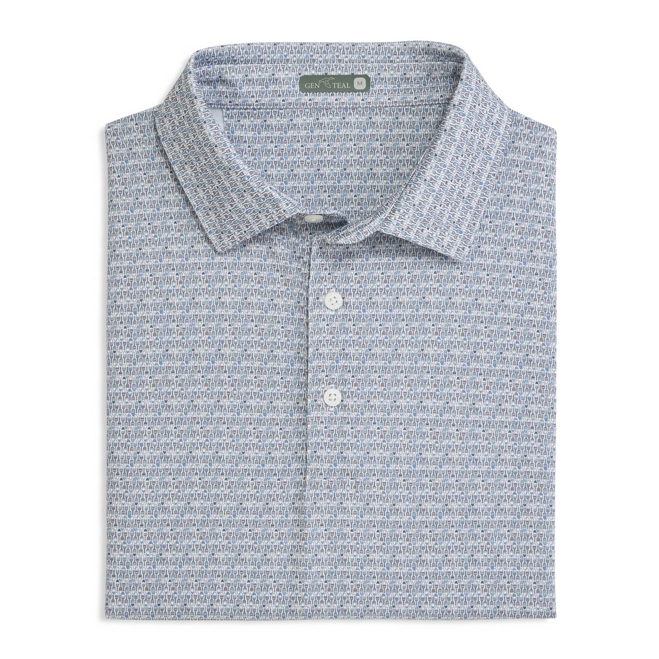 NAUTICAL BLUE HARBOR BUOY PERFORMANCE POLO