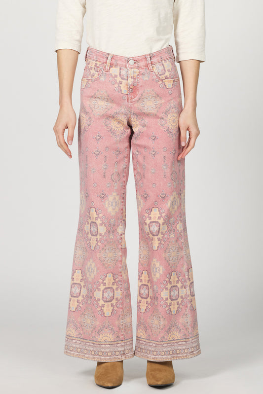 TIBETAN TAPESTRY MICHA WIDE LEG JEAN