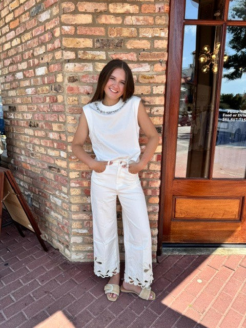 ANYA CAP SLEEVE TOP