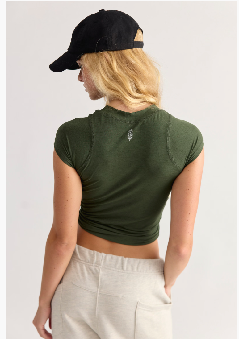 IVY TEMPO RUCHED SHORT SLEEVE TEE