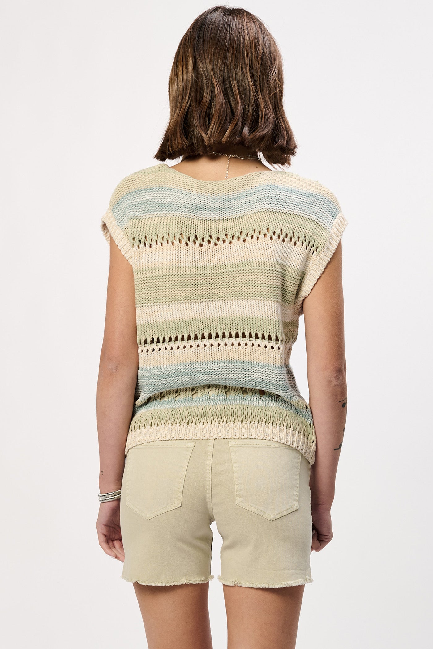 ANOTHER LOVE PALE OLIVE MIX LINA TOP