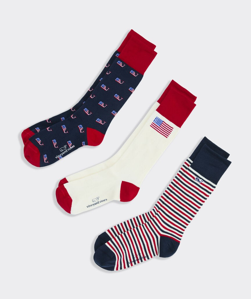 AMERICANA 3 PACK SOCK