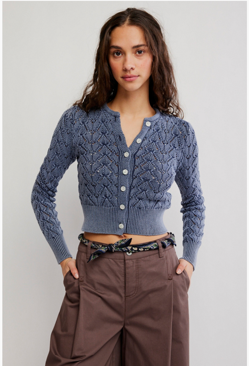 PRETTY IN POINTELLE CARDIGAN