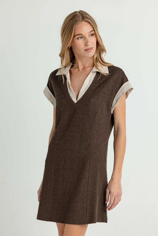 MIDNIGHT ESPRESSO LONDON DRESS