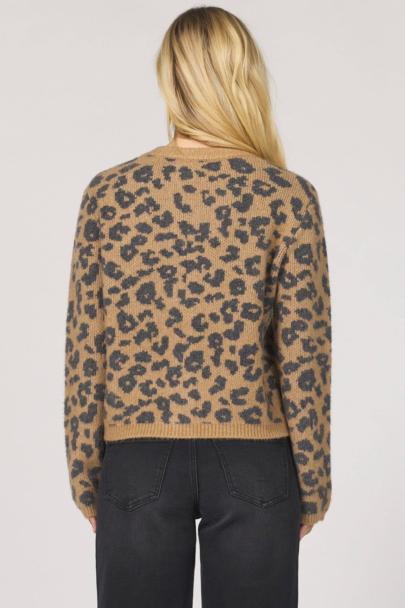 LEOPARD AMINA CARDIGAN SWEATER
