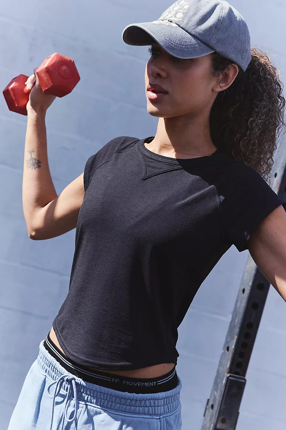 BLACK TEMPO BASEBALL TEE