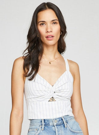 GENTLE FAWN WHITE STRIPE MILLIE TOP