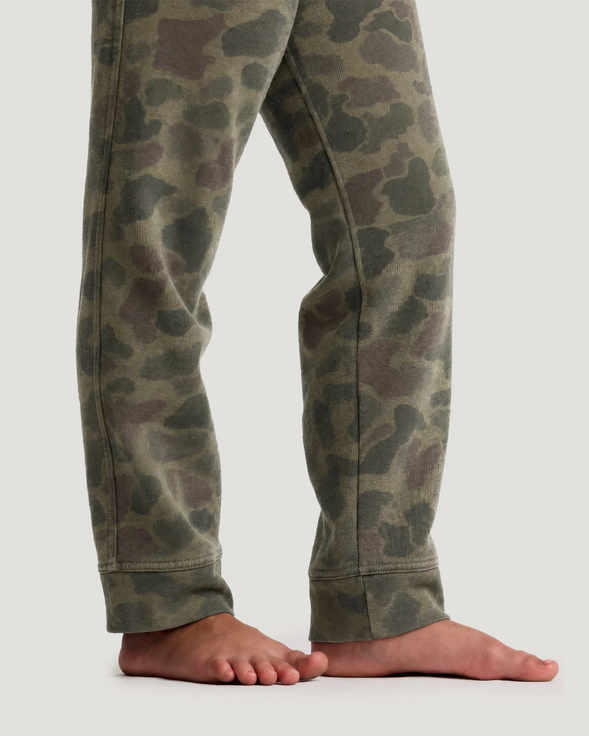 FREE FLY YOUTH VINTAGE CAMO OIL GREEN FLEECE JOGGER