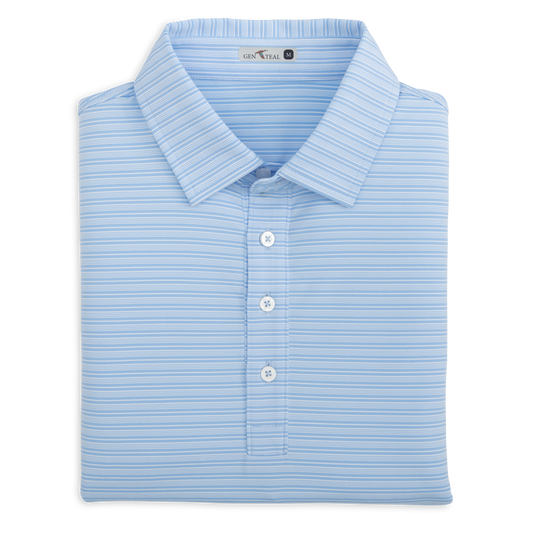 HERITAGE BLUE CAMPUS STRIPE POLO