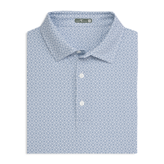 DIAMONDS PRINTED PERFORMANCE POLO