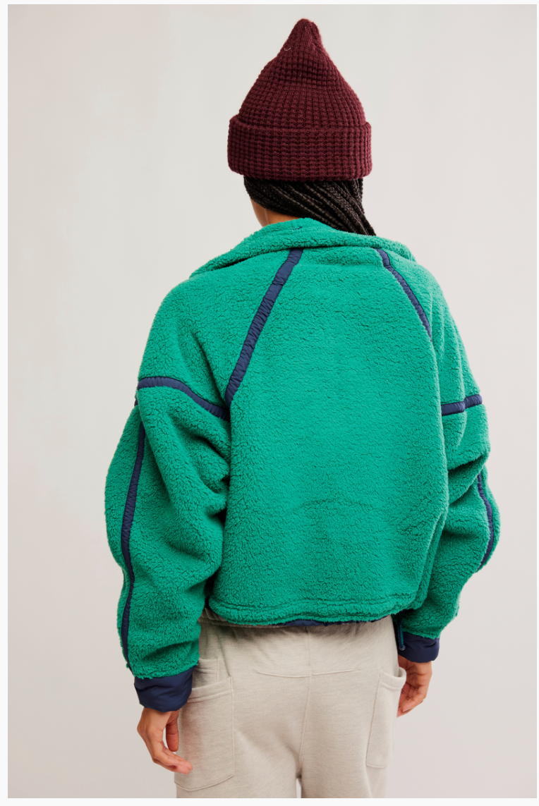 GREEN GLOW MOUNTAIN HIGH HALF-ZIP FLEECE