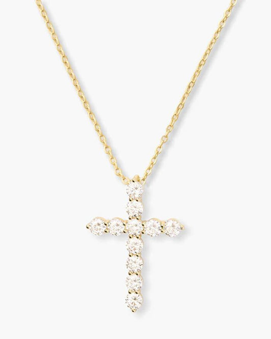 "OH SHE FANCY" SMALL CROSS NECKLACE