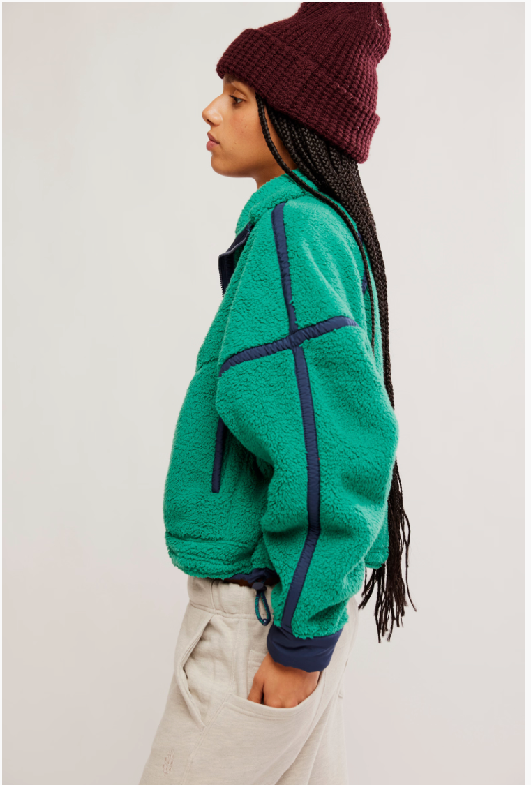 GREEN GLOW MOUNTAIN HIGH HALF-ZIP FLEECE