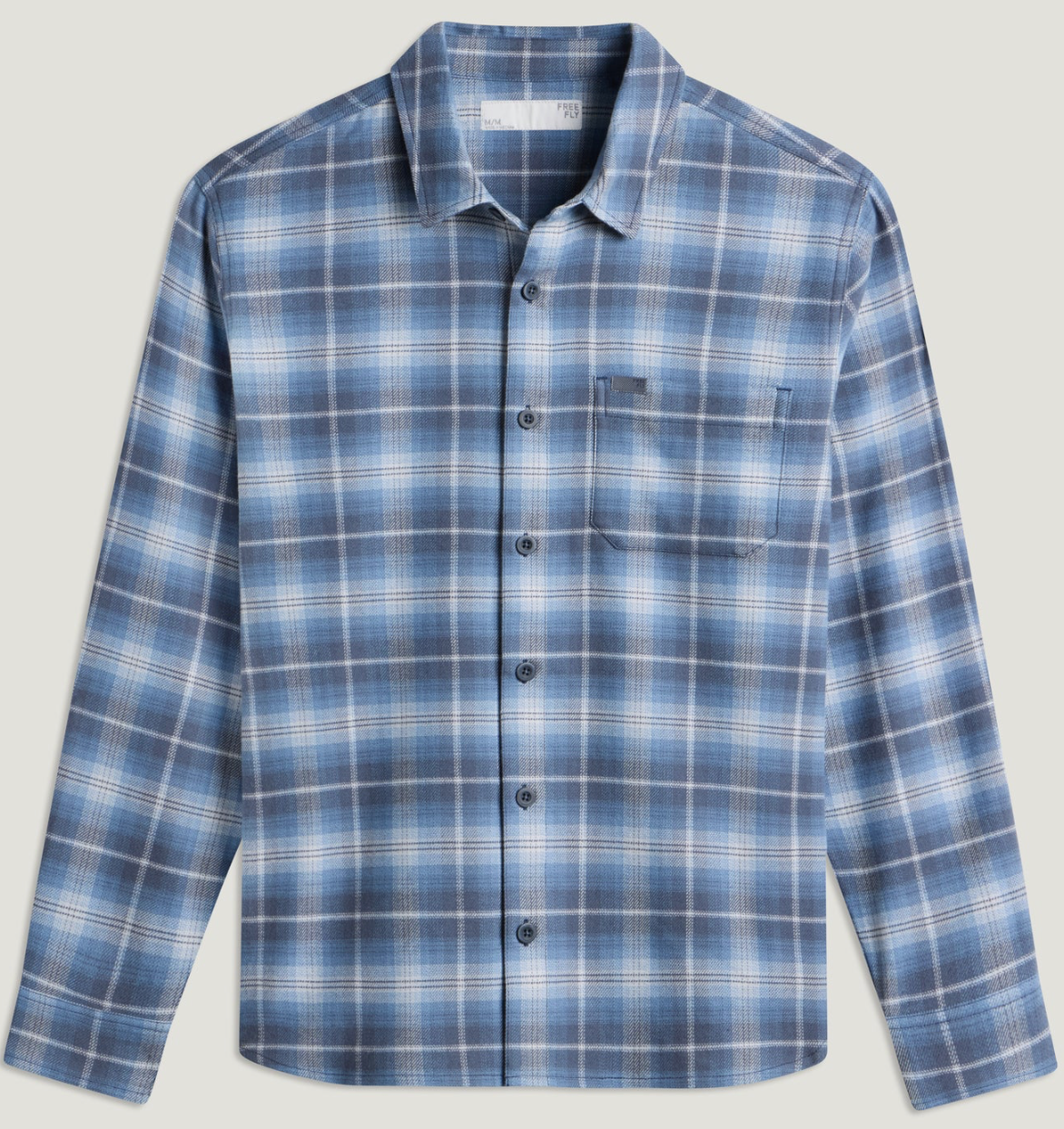 STORM CLOUD PLAID SEAWOOL FLANNEL SHIRT