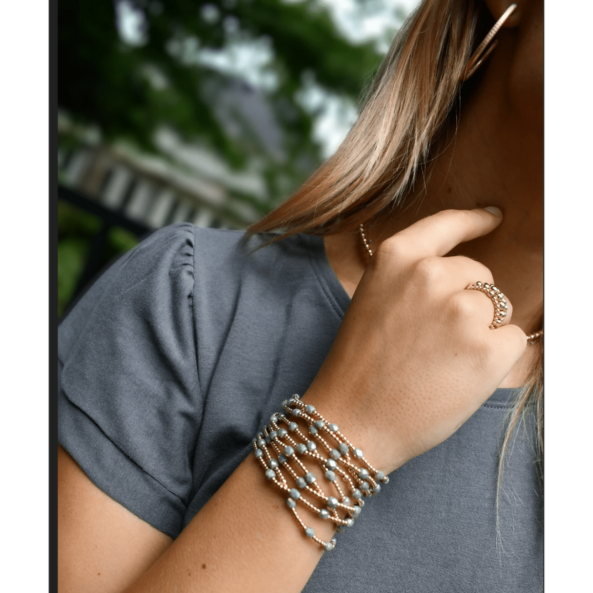 ERIN GRAY GRAY THE KEY WEST GOLD-FILLED AND WATERPROOF BRACELET COLLECTION