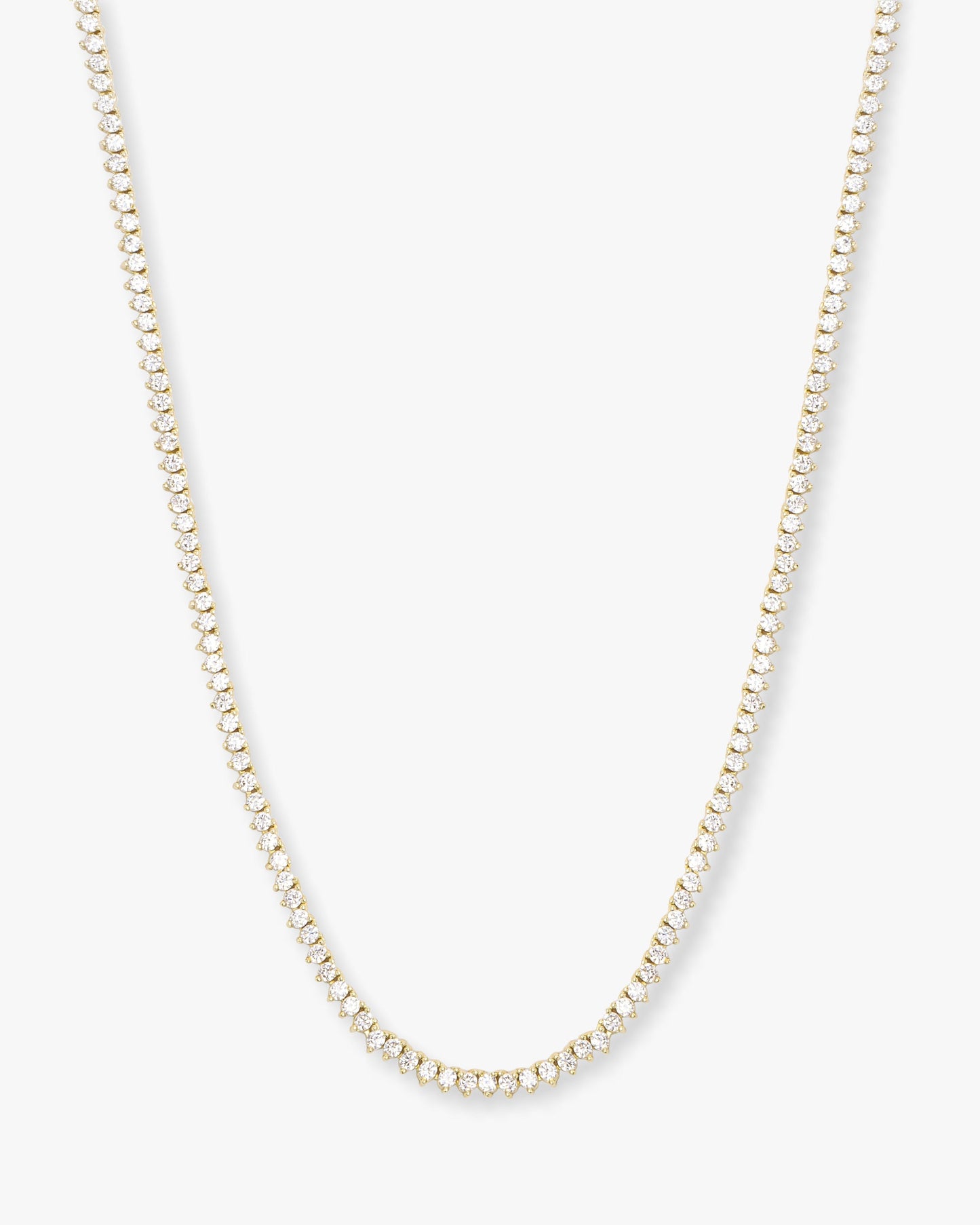 BABY NOT YOUR BASIC TENNIS NECKLACE - 16"