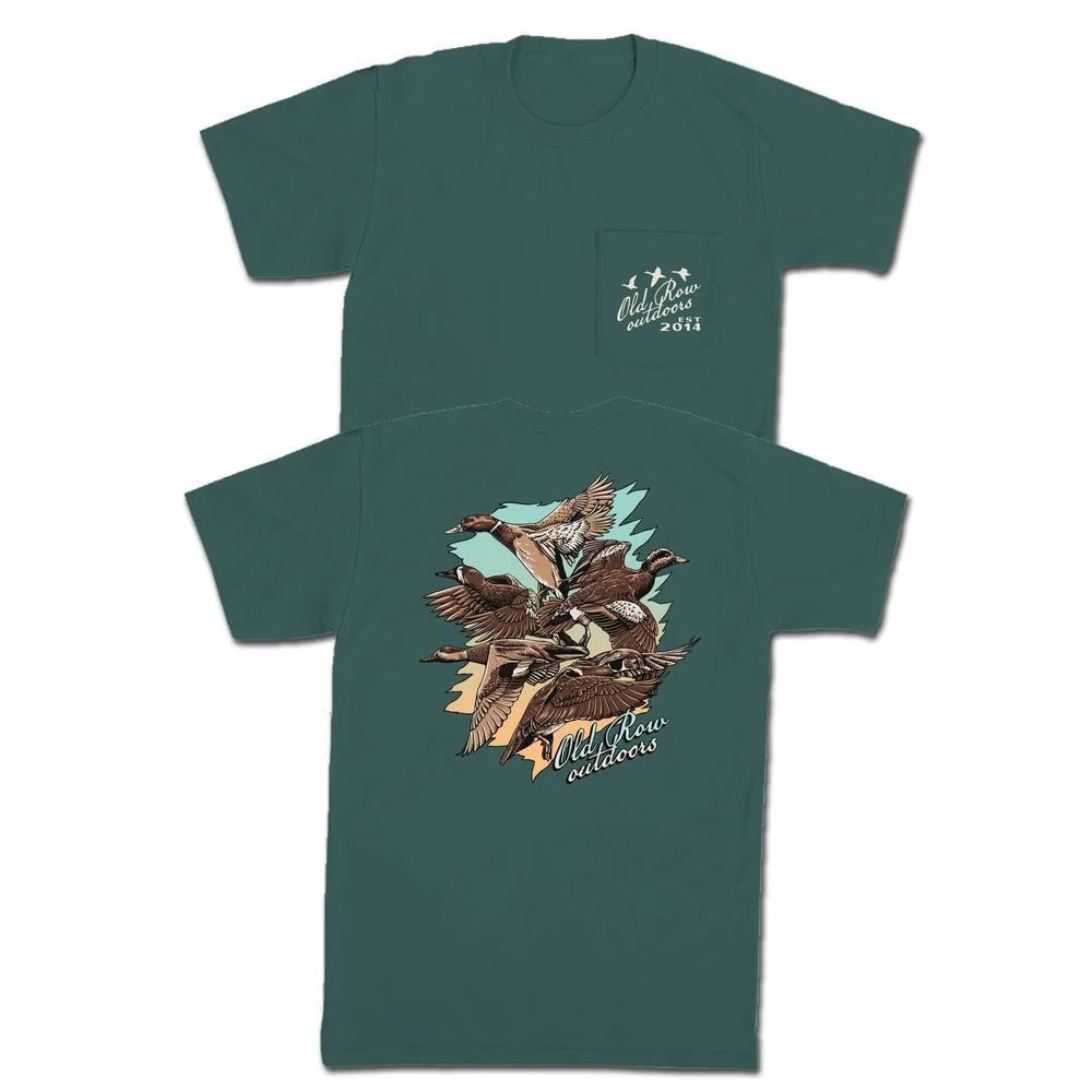 OLD ROW FIVE DUCKS POCKET TEE