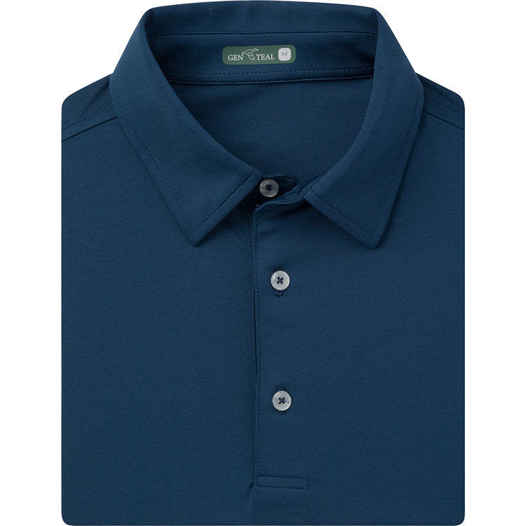 GENTEAL NAVY SOLID PERFORMANCE POLO