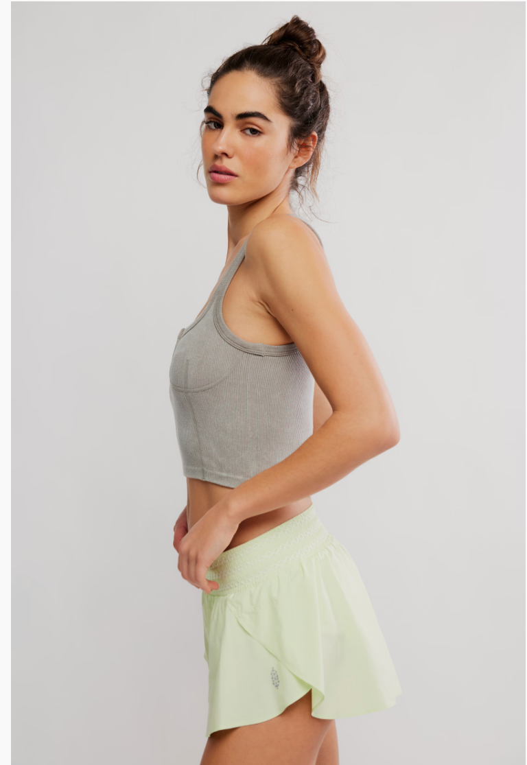 FREE PEOPLE WHIPPED LIME ELEMENT SHORT
