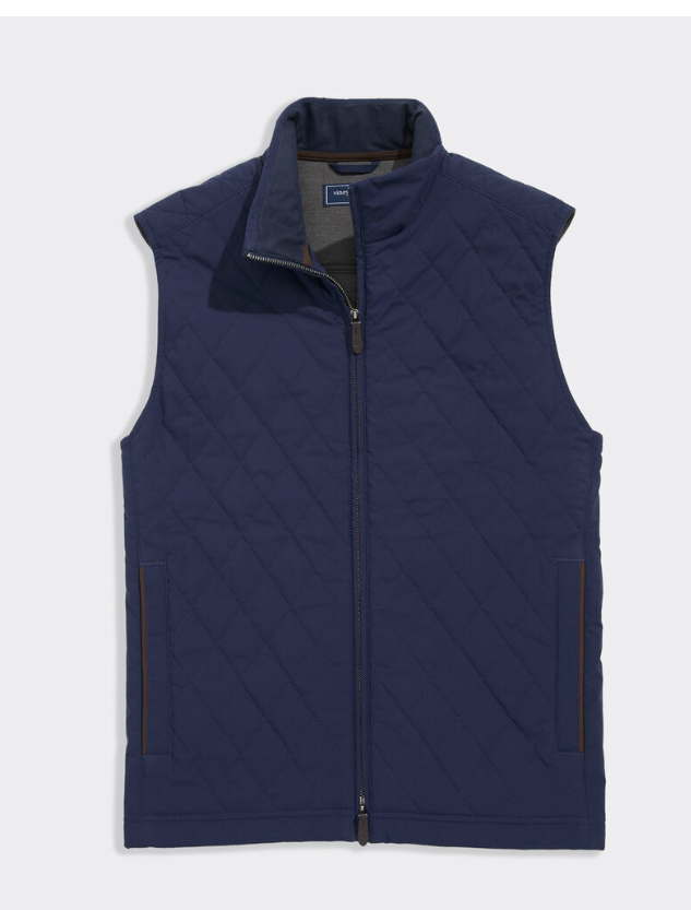 VINEYARD VINES NAUTICAL NAVY QULITED DORSET VEST
