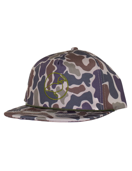 PROPERLY TIED VINTAGE CAMO ROPE HAT