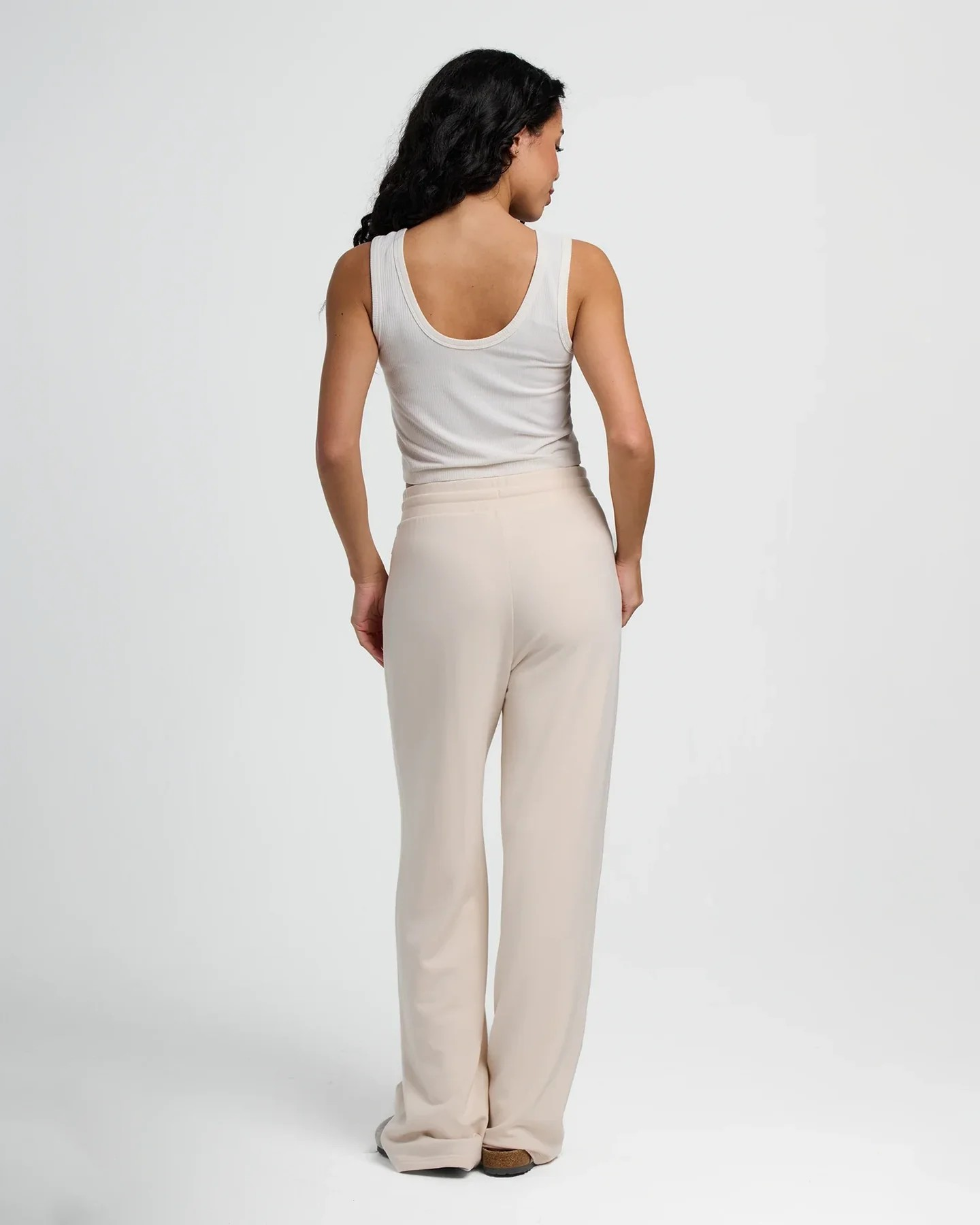 WOMEN'S BAMBOO LIGHTWEIGHT FLEECE WIDE LEG PANT