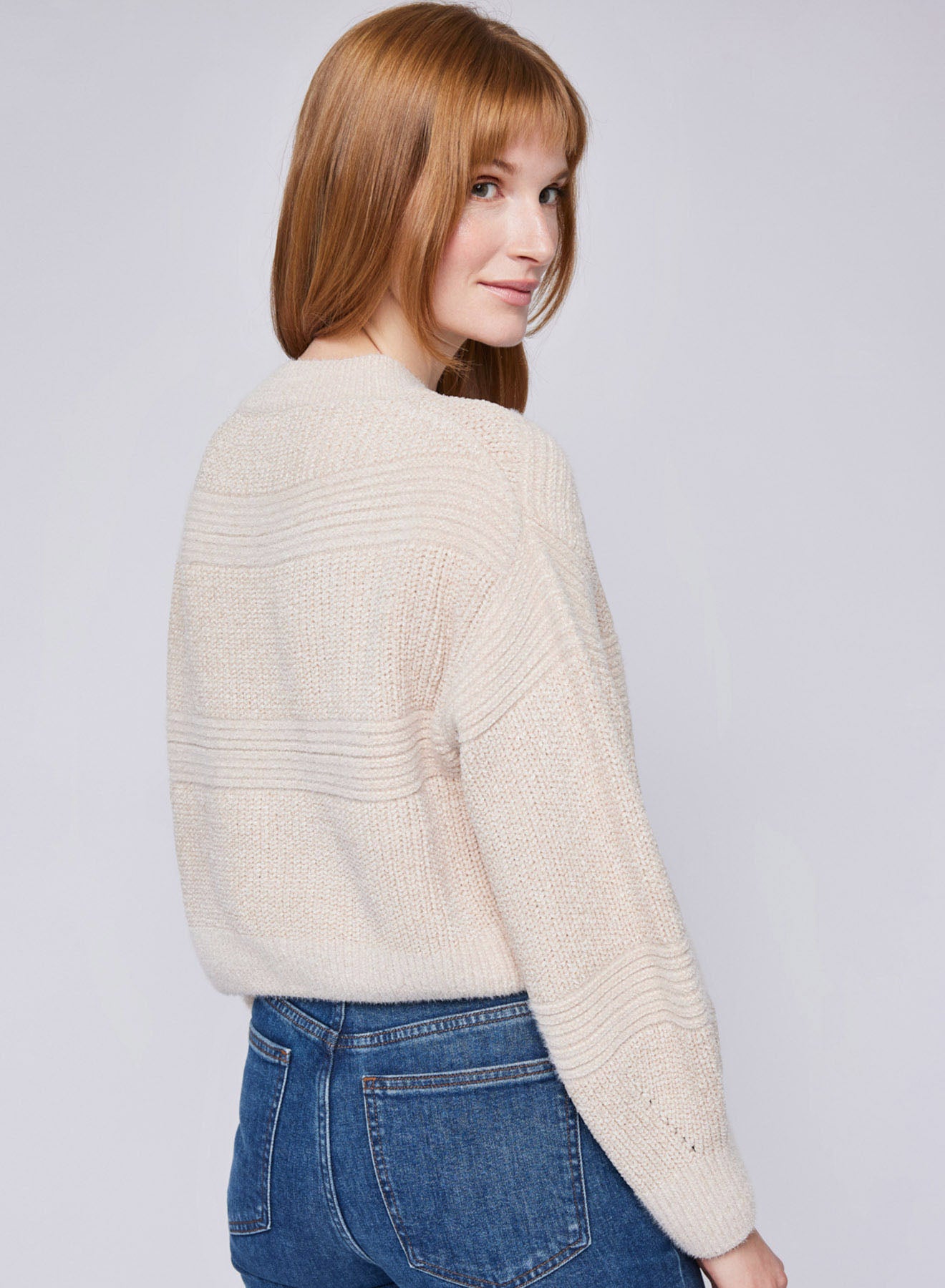 GENTLE FAWN BONE ROSETTA SWEATER