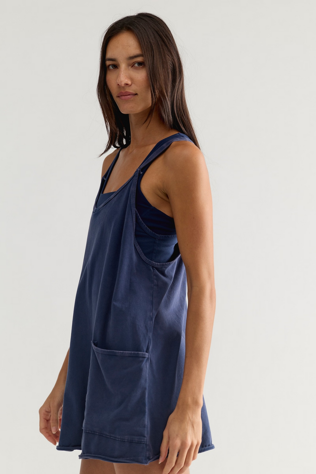 NAVY HOT SHOT MINI DRESS