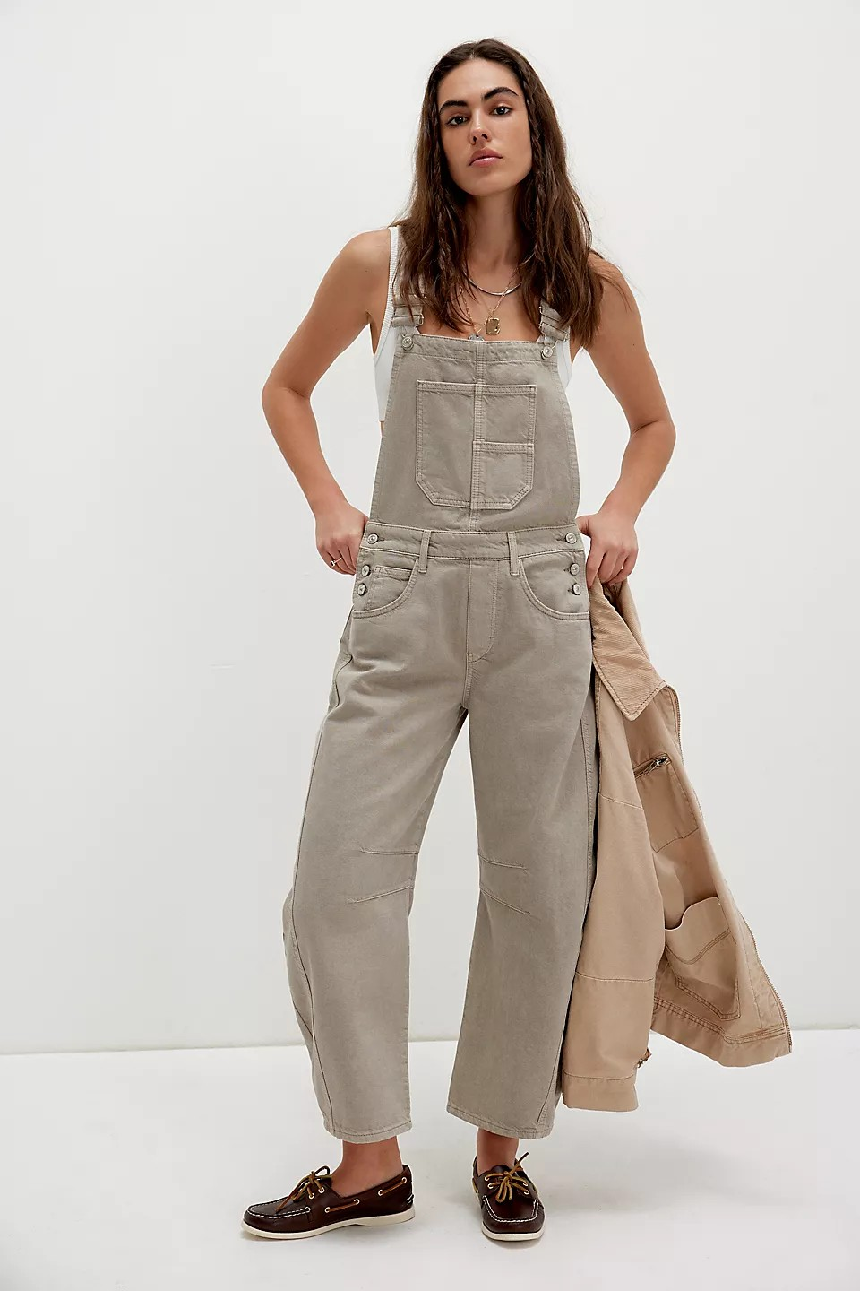 FREE PEOPLE GOOD LUCK OVERALLS
