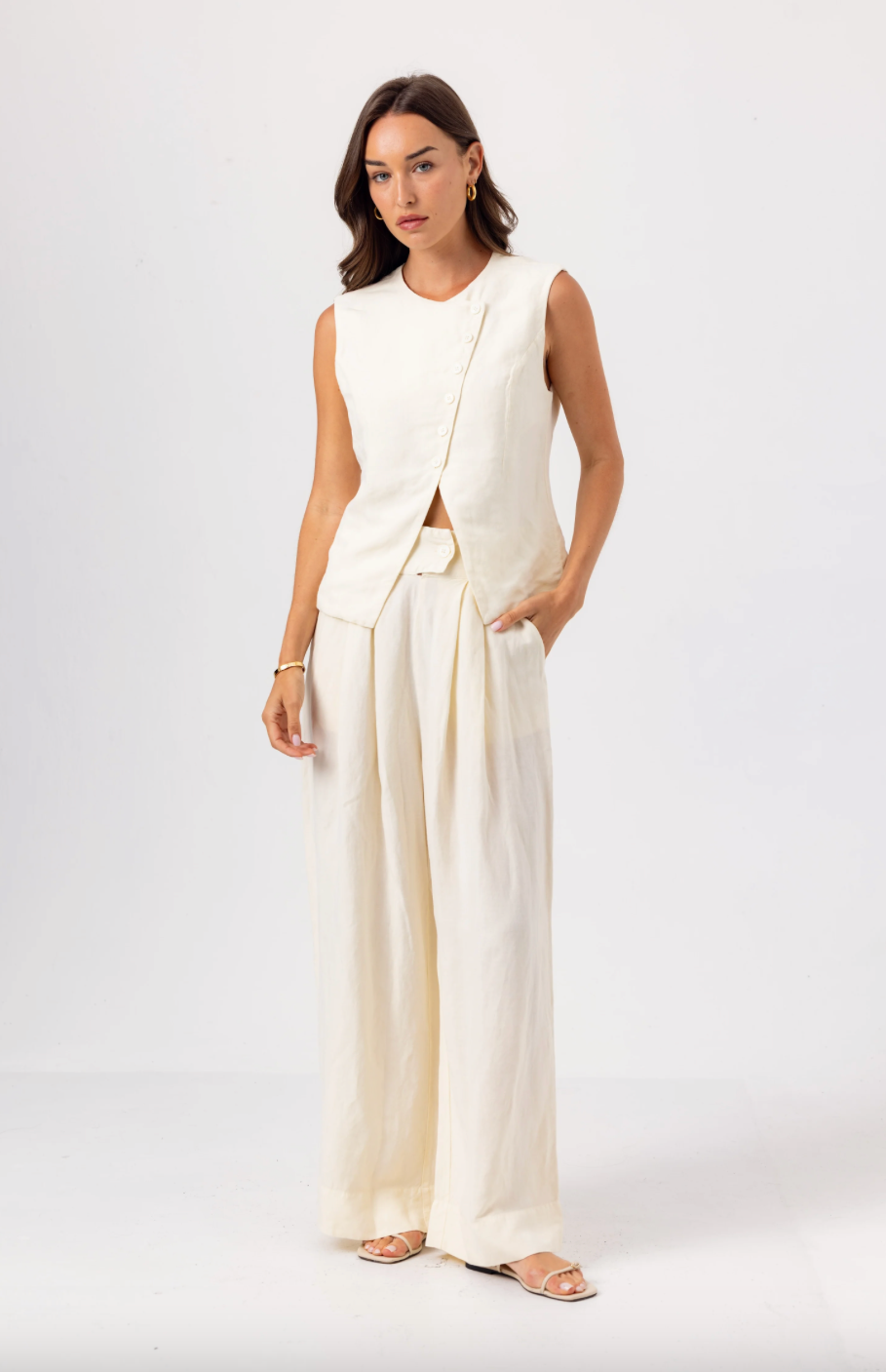 WHISPER WHITE SILKEN VEST