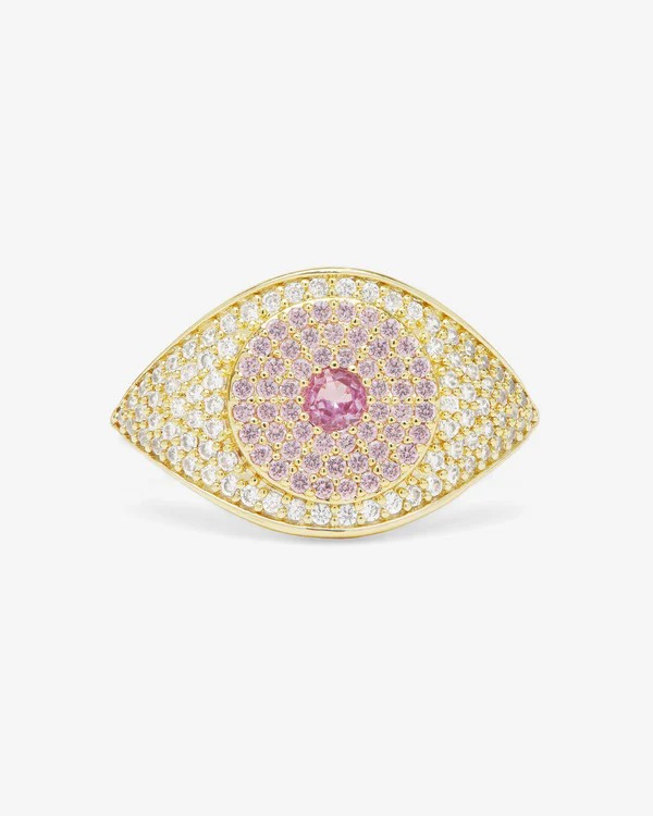 ROSE EVIL EYE RING