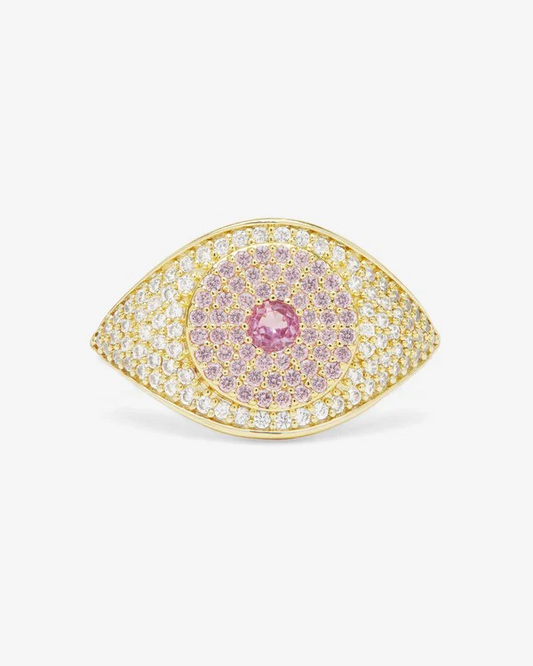 ROSE EVIL EYE RING