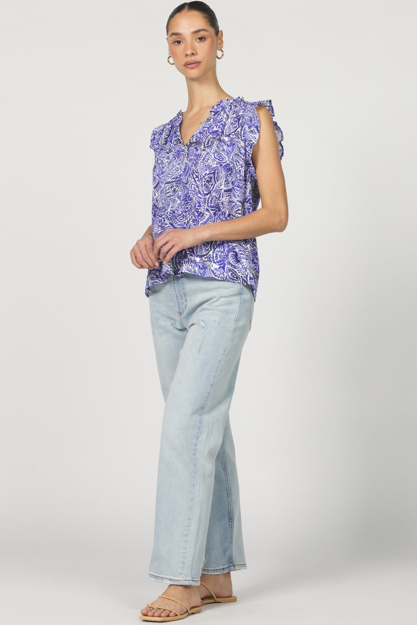 DEAR JOHN PORTOFINO PAISLEY PUJA TOP