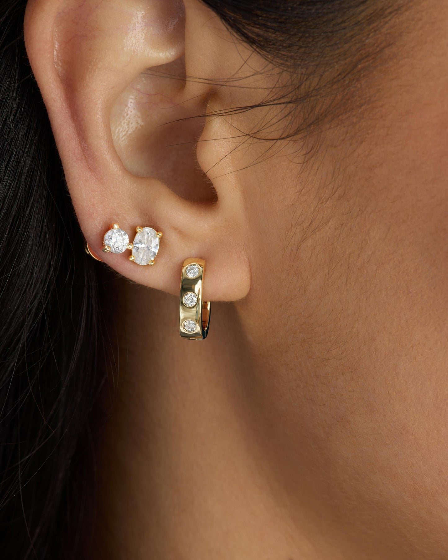 ASHLEY CHAIN CONVERTIBLE EARRING- GOLD