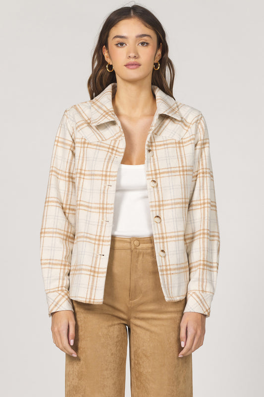 BUTTERPECAN PLAID WEST JACKET