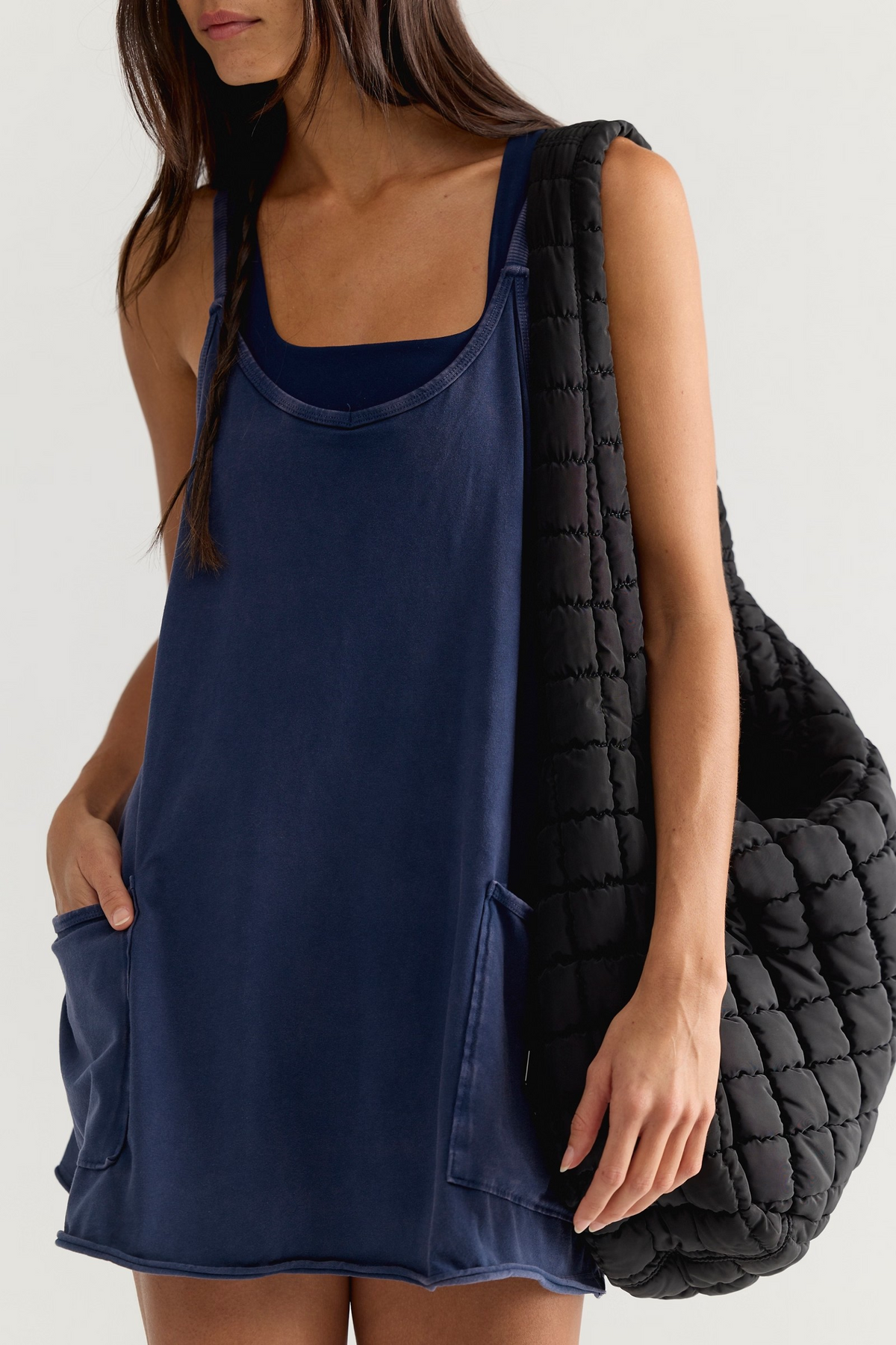 NAVY HOT SHOT MINI DRESS