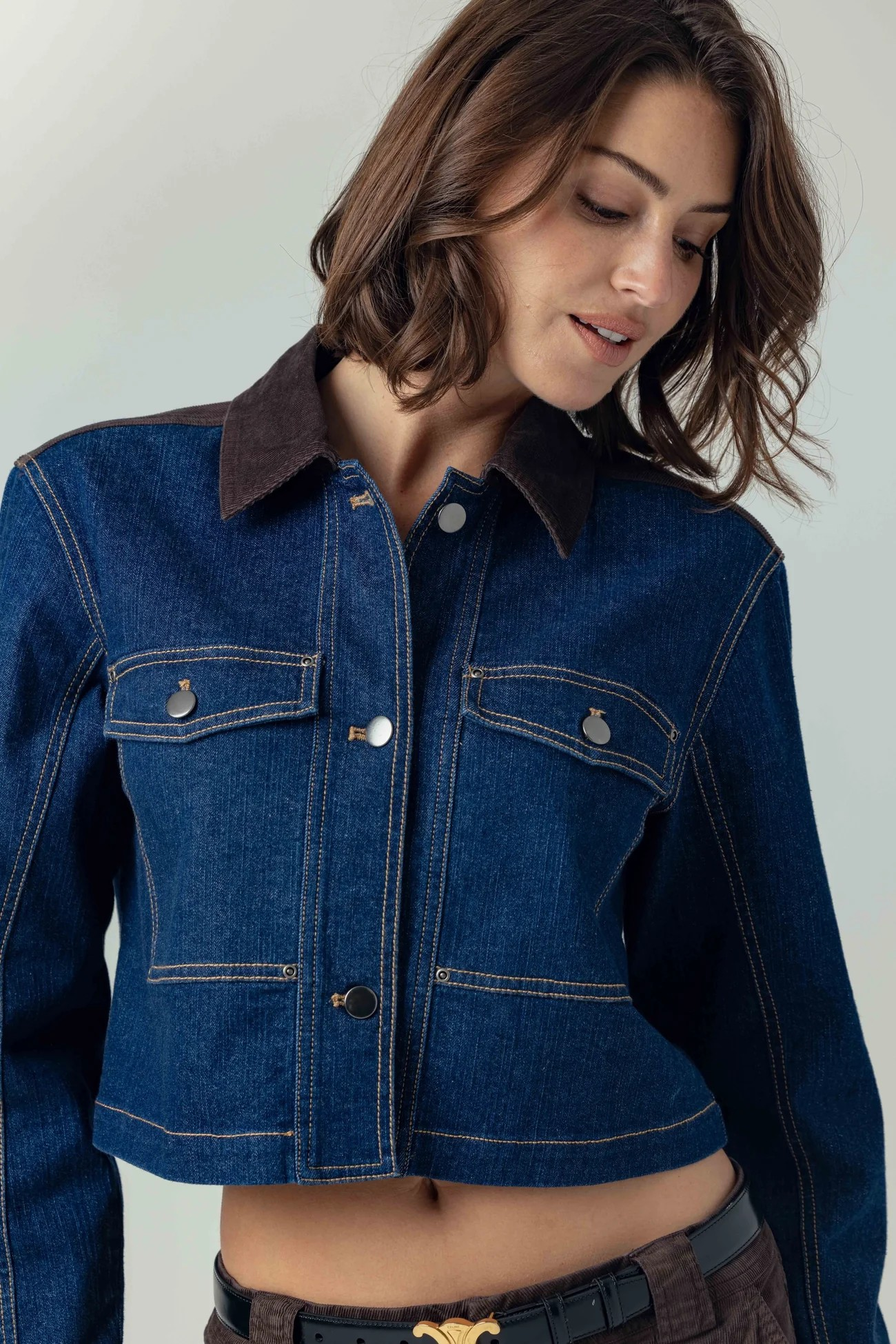 DENIM CHOCOLATE KLEA JACKET