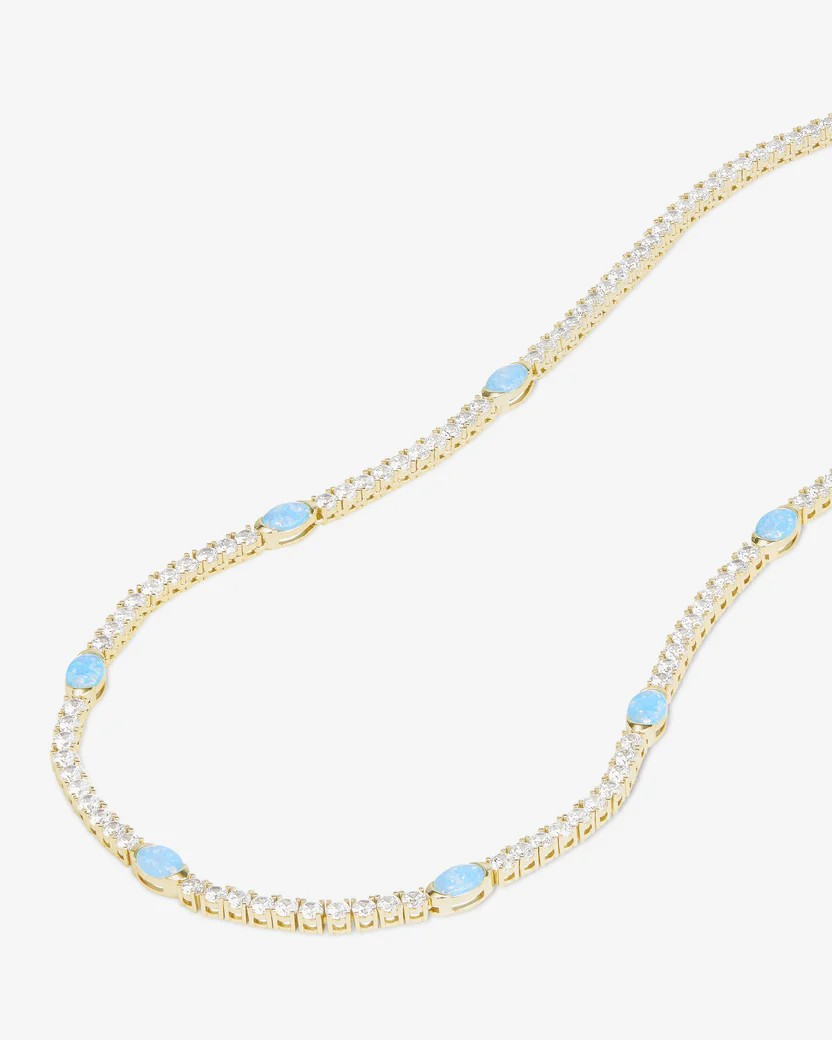 THE MAVEN BLUE OPAL NECKLACE