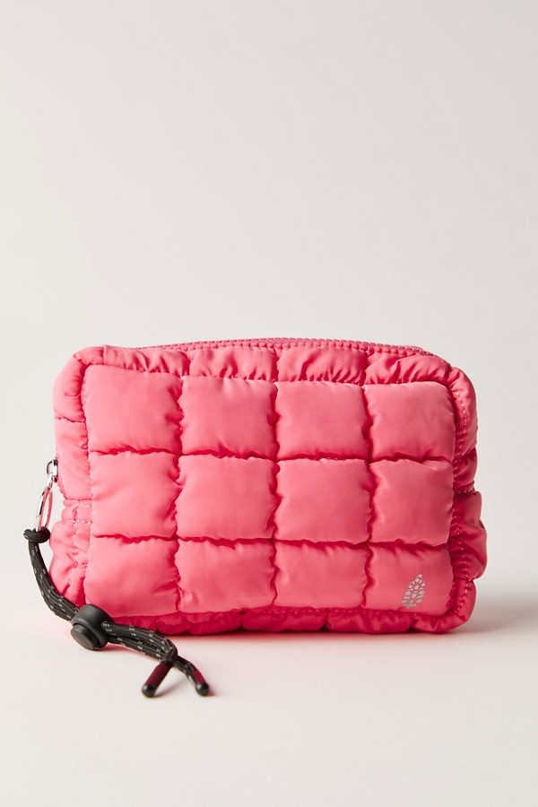 FREE PEOPLE BUBBLEGUM QUILED MINI CASE