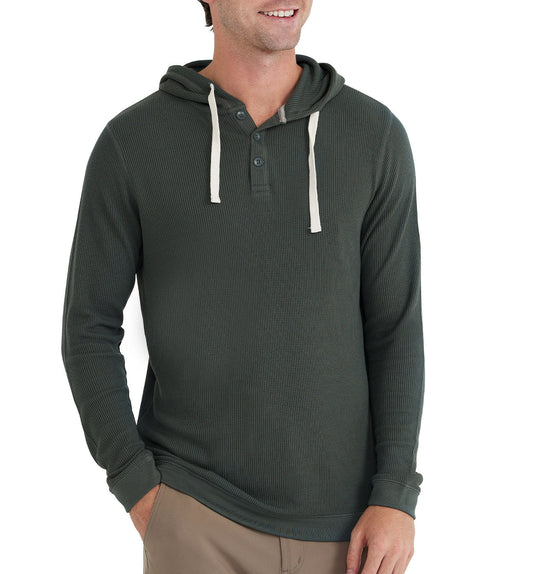 FREE FLY MIDNIGHT MEN'S BAMBOO WAFFLE HOODIE