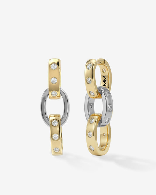 ASHLEY CHAIN CONVERTIBLE EARRING- MIXED METAL