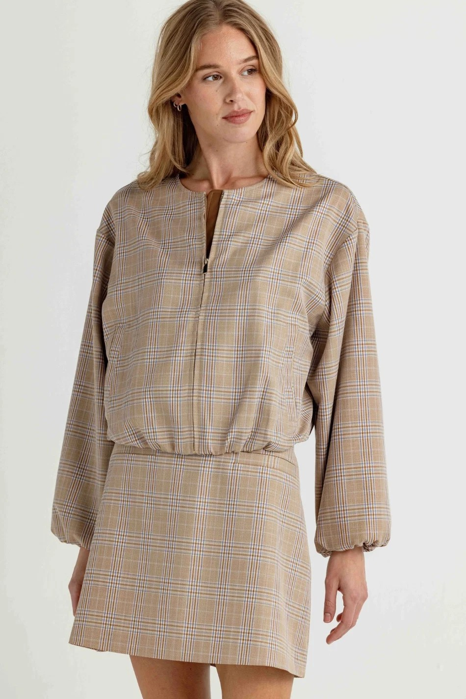 HEATHER PLAID IRIS JACKET