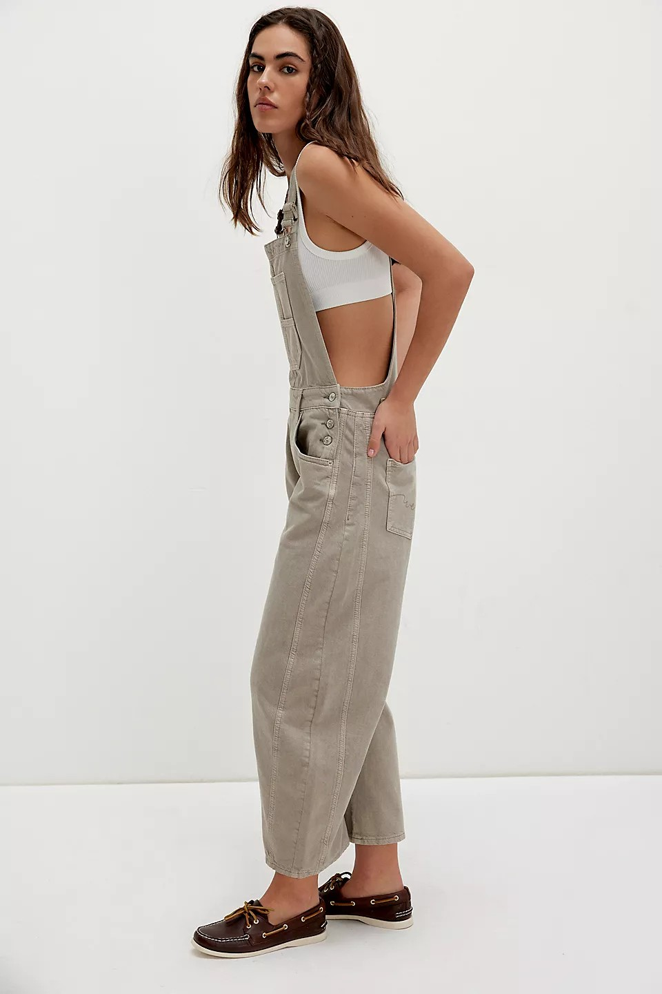 FREE PEOPLE GOOD LUCK OVERALLS