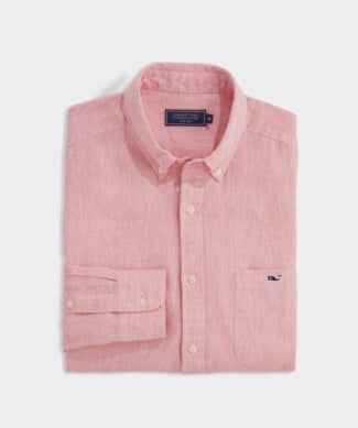 VINEYARD VINES CAYMAN SOLID LINEN SHIRT