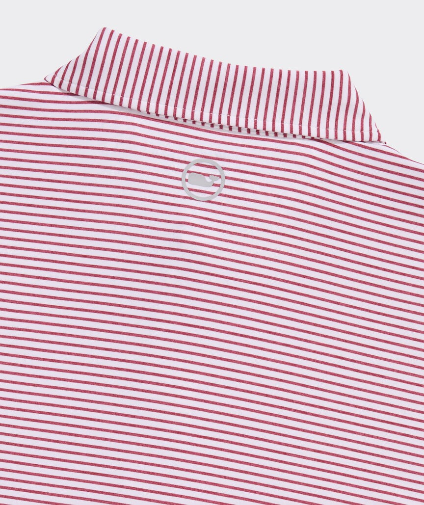 LIGHTHOUSE RED BRADLEY STRIPE SANKATY POLO